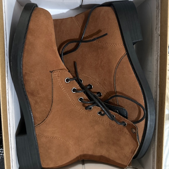 Suede laced up boots - Picture 1 of 1